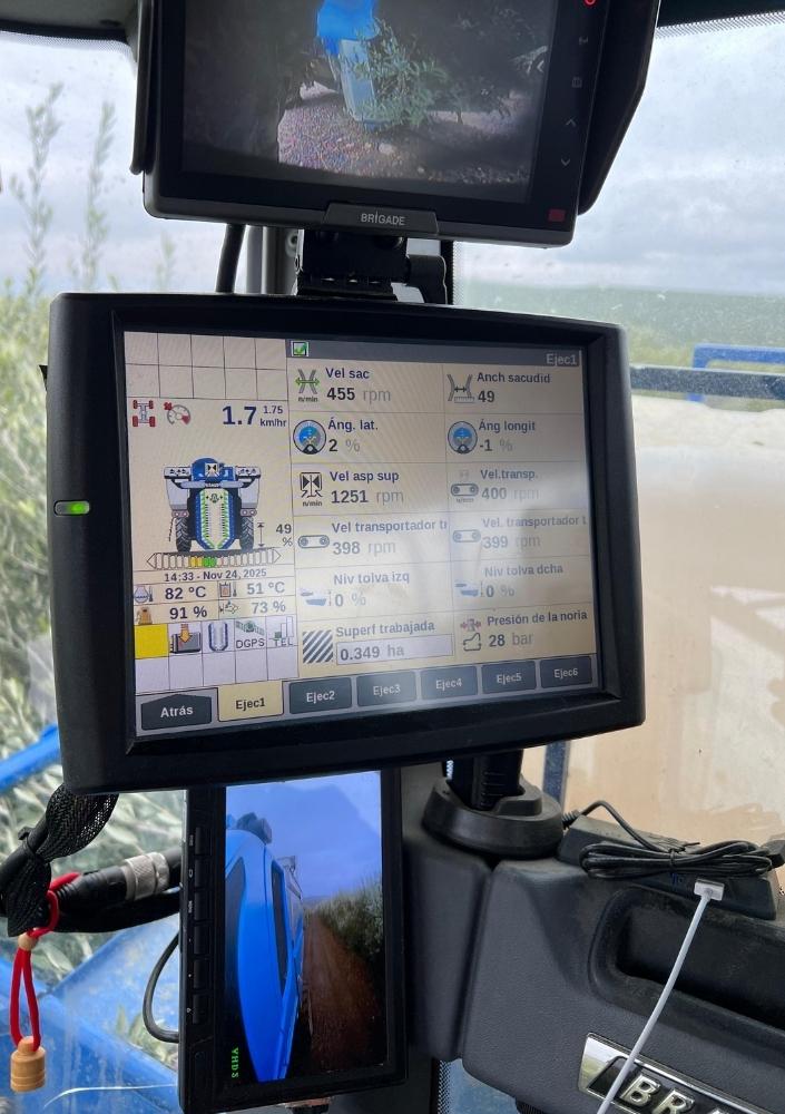 panel de monitorización de cabalgadora